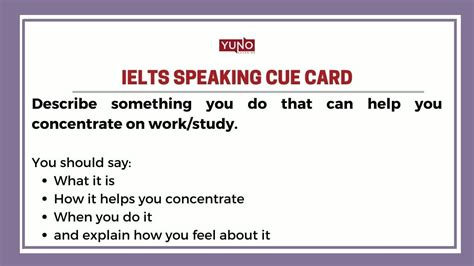IELTS Cue Card With Answer .
